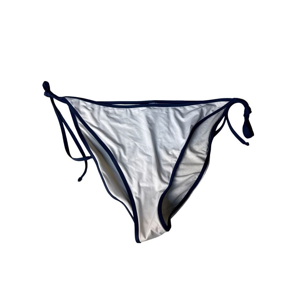 SKIMS Olympic Dipped Adjust Tie Bikini Bottom 3X White Blue Team USA NWT Women